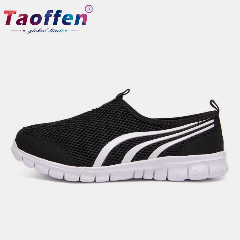 FitWee 2019 слипоны прогулочная обувь Легкие дышащие удобные сетчатые спортивные кроссовки женские мужские кроссовки размер 36-44
