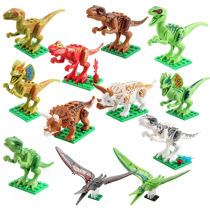 Legoings Jurassic Dinosaur  Building Blocks Toy Small Model Juguetes Compatible Legoing Best Gift zone Set Kids Toys 