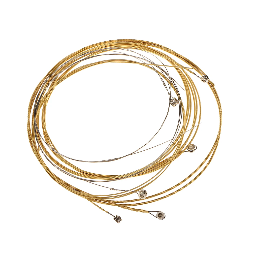 

6pcs Golden E-B-D-G-A-E String For 38-41Inch Acoustic Guitar Accessory