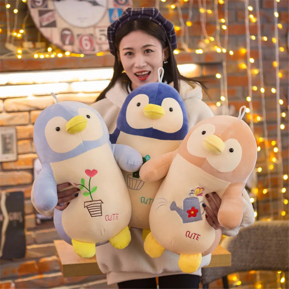Fancytrader Soft Fat Animal Penguin Plush Toy Big Stuffed Cartoon Penguins Anime Pillow Doll for Baby Gift 20inch 50cm22