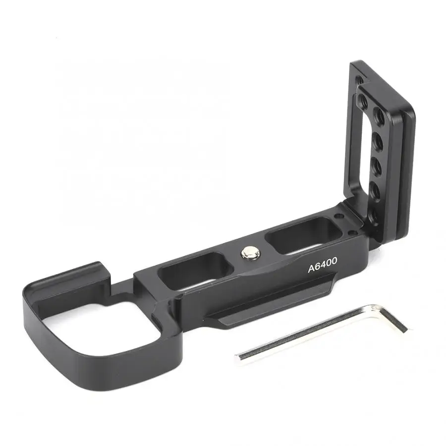 

Aluminum Quick Release Plate Vertical Shooting L Bracket for Sony A6400 Mirrorless Camera