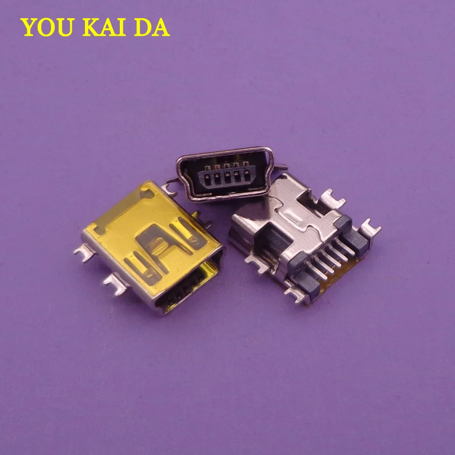10 pcs Free shipping Mini USB connector B type 5pin SMT sink 1.7 socket female jack dock plug 5-pin repair parts | Обустройство дома