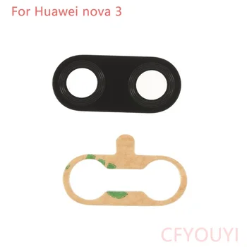 

For Huawei Nova 3 Back Camera Glass Lens Cover Part with 3M Adhesive Sticker For Huawei Nova 3i / P Smart Plus