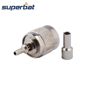 

Superbat RP-TNC Crimp Plug(Female Pin) RF Coaxial Connector for Cable LMR100