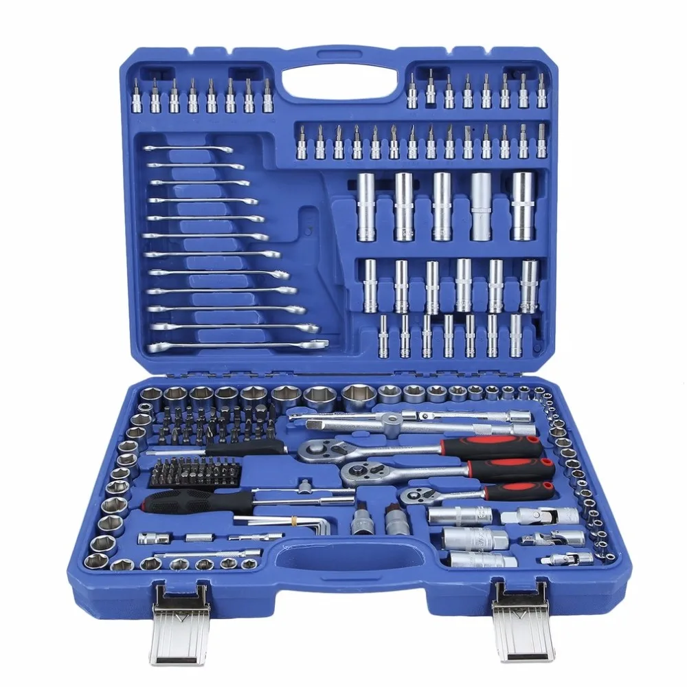 

Hot Sale 216 Pcs/Set Torx Ratchet Socket Spanners Set Screwdriver Bit Car Tool Kit 1/2 inch 1/4 inch 3/8 inch Tool Set