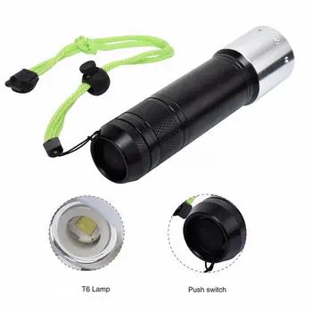 

Underwater 100L Scuba High Brightness 3500Lumen CREE XM-L T6 LED Diving Flashlight Lamp Scuba Lamp Torch Waterproof
