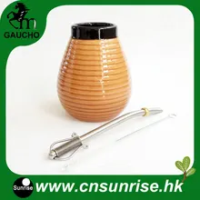 1 компл./лот Уругвай Yerba Коврики тыквы комплекты Yerba Коврики кальян Керамика чашки с нержавеющей соломы Bombilla и щеточка для чистки