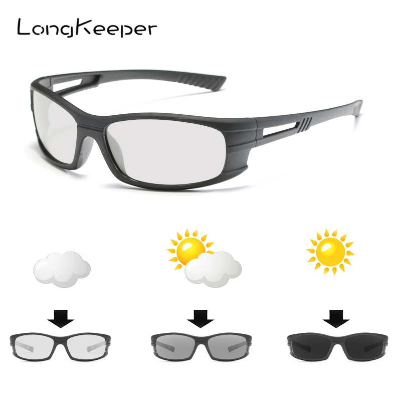 Фотохромные солнцезащитные очки LongKeeper для вождения мужские Поляризованные