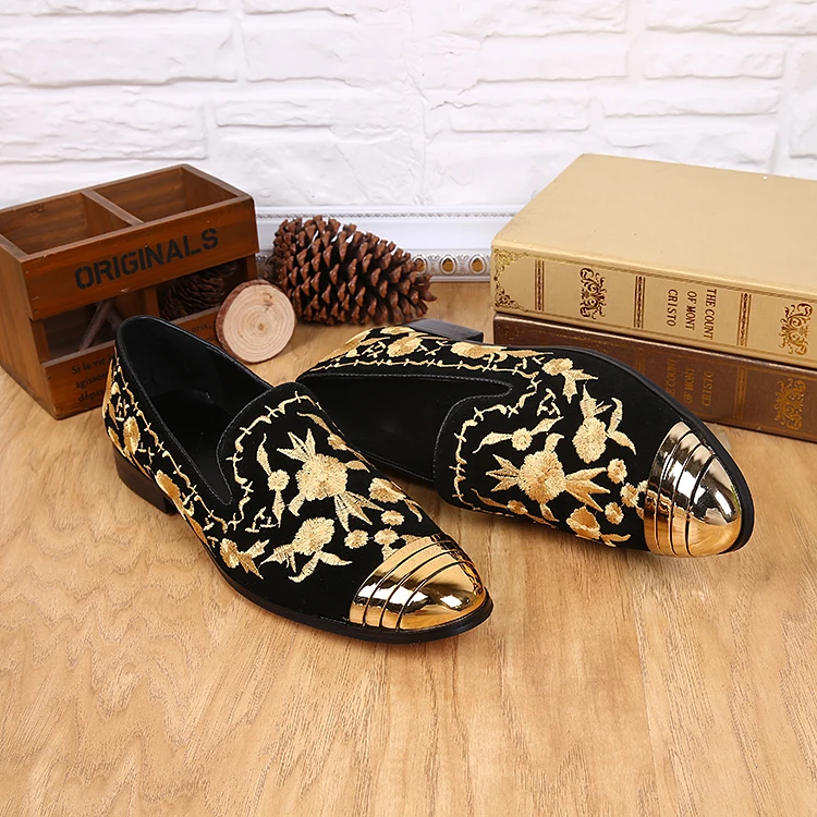 gold prom shoes for guys