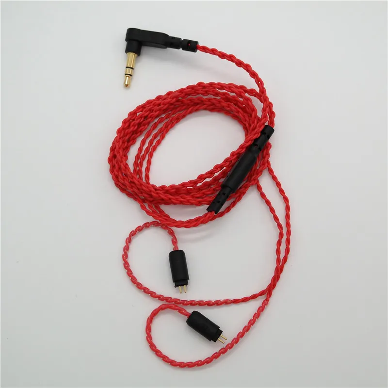 DIY custom headphone wire pluggable line TF10 0 75MM pin 2pcs