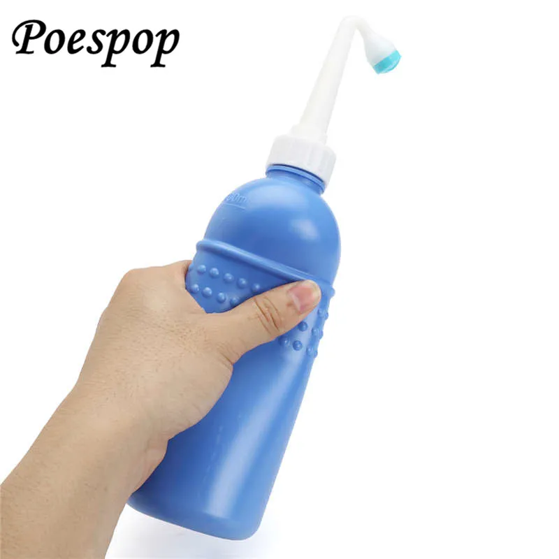 POSEPOP Blue Portable Bidet Sprayer Travel Hand Held Empty Bidet Bottle