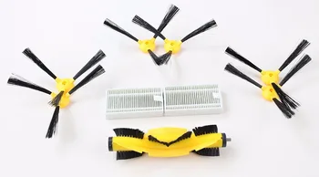 

(For B6009) Spare Parts Pack for LIECTROUX Robot Vacuum cleaner, Side Brush x 6pcs + HEPA Filter x 2pcs+ Roller brush 1