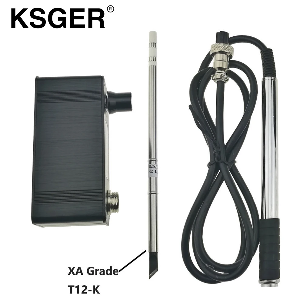 

KSGER MINI V2.01 Digital Electric T12 Soldering Irons XA T12-K Soldering Iron Tips 9501 Alloy Stainless Steel Soldering Handle