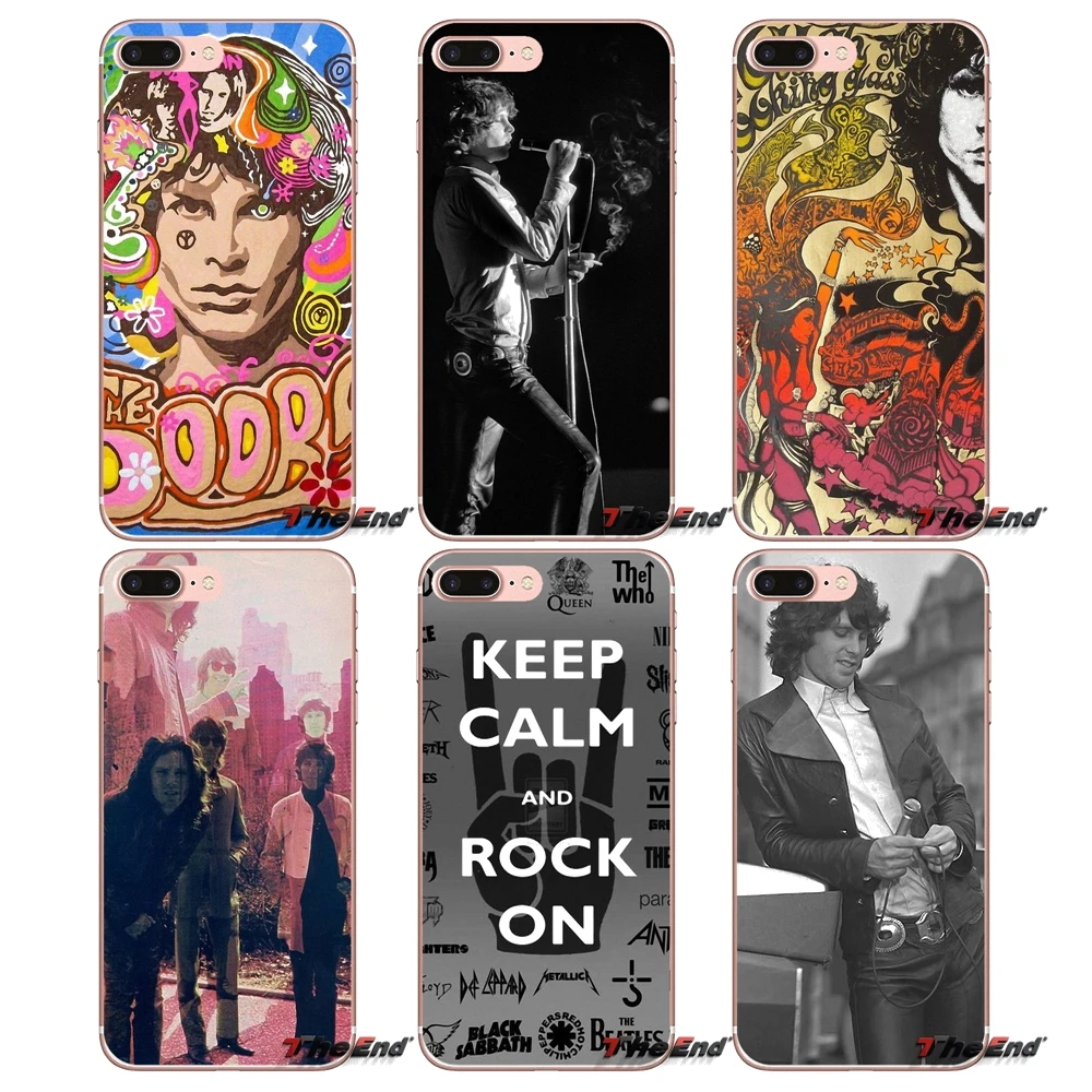 Jim Morrison Rock Band The Doors TPU Case For Samsung Galaxy S3 S4 S5 MINI S6 S7 edge S8 Plus Note 2 3 4 5 Grand Core Prime | Мобильные