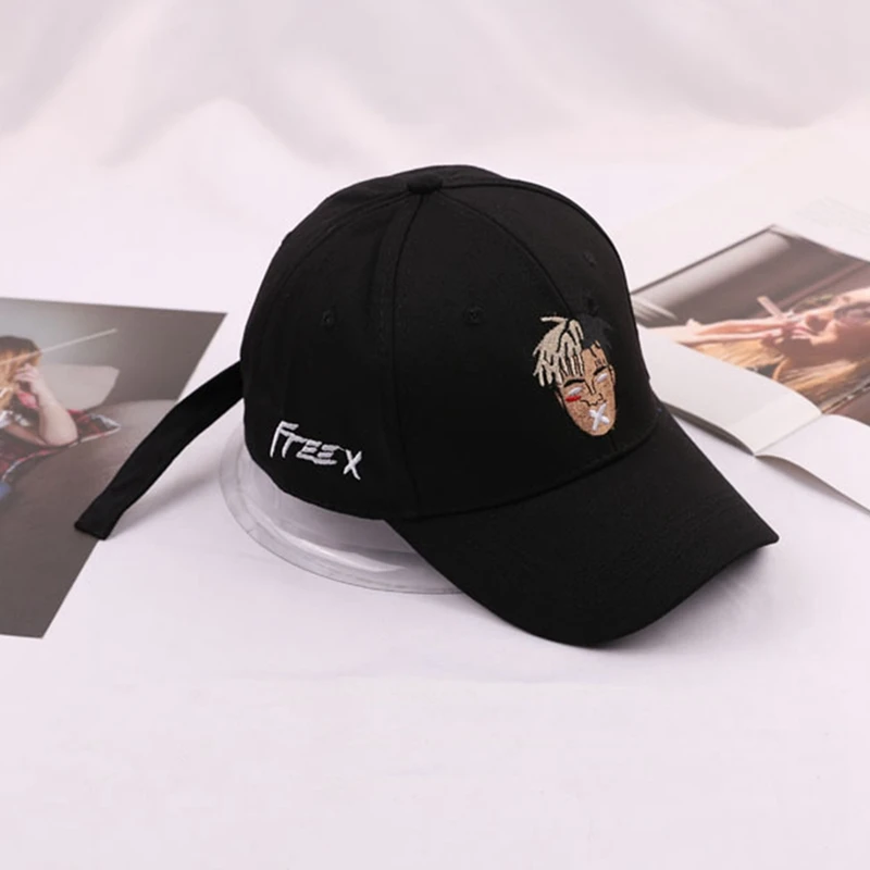 

High Quality Cotton Singer Xxxtentacion Dreadlocks Snapback Cap For Men Women Hip Hop Dad Hat Baseball Cap Bone Garros