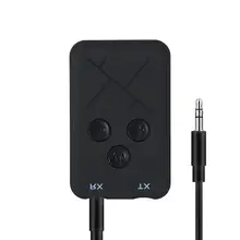 Приемники Bluetooth передатчик 3,5 мм jack Handsfree Авто RX-TX-10 беспроводной адаптер Музыка Аудио Автомобильный комплект для ПК ноутбука тв