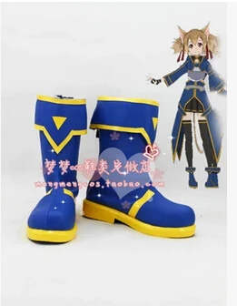 

New Sword art online SWO Ghost Bullets Silica party lolita punk cosplay costume shoes japanese boots