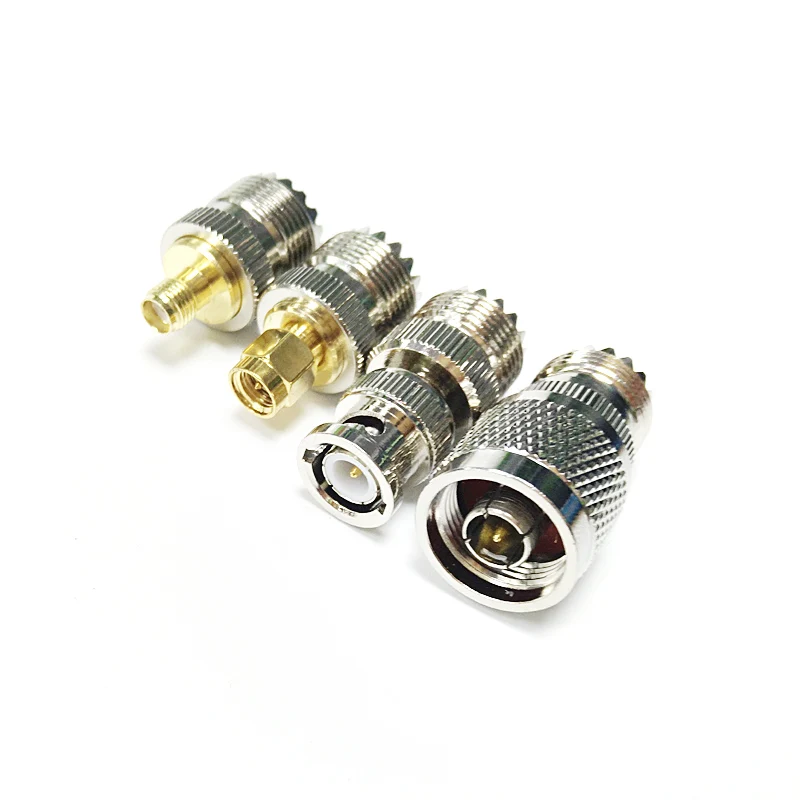 Переходник SMA Female Male N BNC в UHF радиочастотный коаксиальный переходник SO239 PL259 для