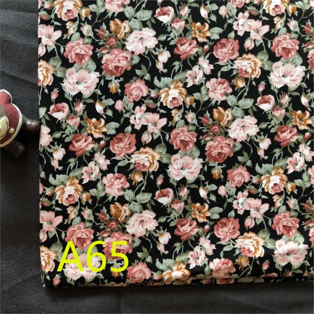50*145 см цветочный из хлопчатобумажной ткани счетчики для детей infantiles платья подушки одеяло постельные принадлежности Простыня швейная ткань материал D30 - Цвет: BB040