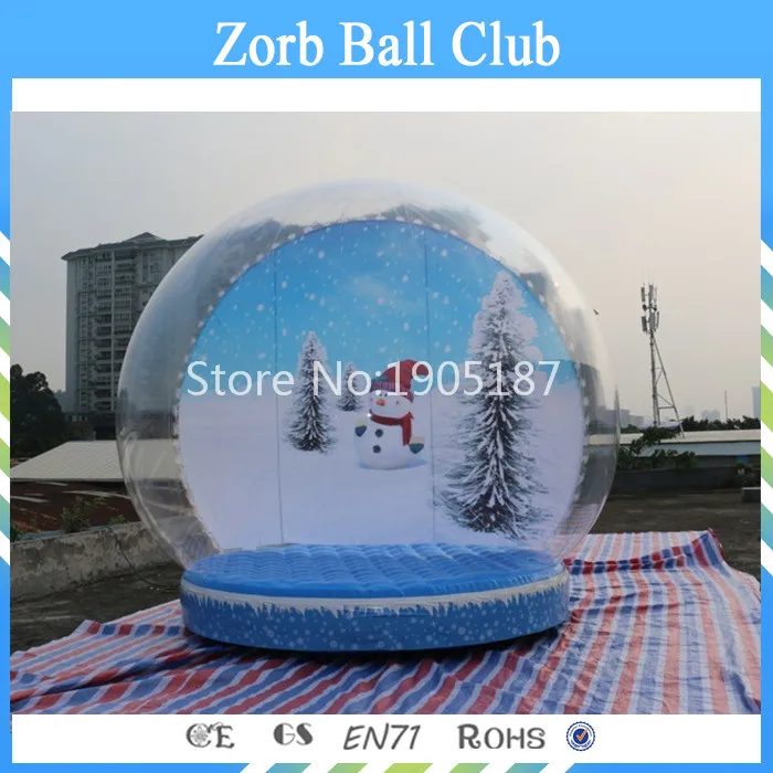 Free Shipping Diameter 4.5m Inflatable Snow Globe/inflatable Snow Balloon/christmas Show Ball