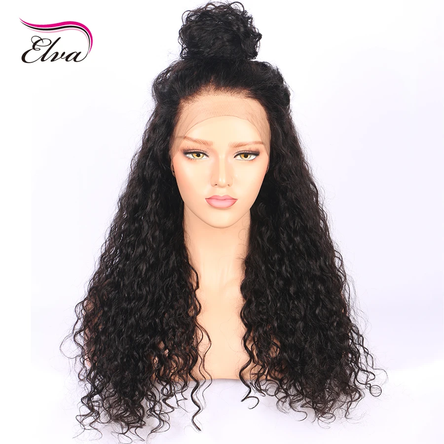 Elva Silk Base Wigs For Black Women Natural HairLine Black Color
