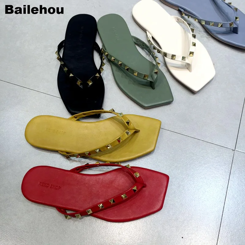 Bailehou/2019 г. летние женские шлепанцы на плоской подошве модные брендовые платформе