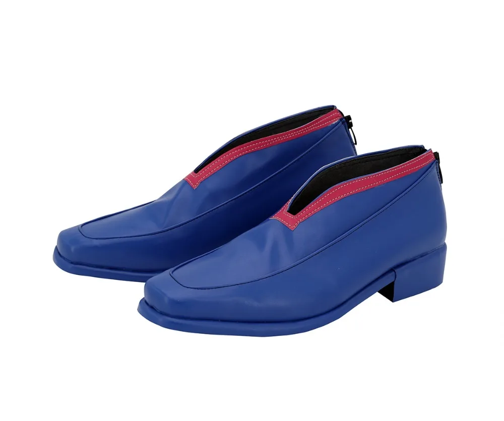 JoJo's Bizarre Adventure Golden Wind Pannacotta Fugo Cosplay Shoes Blue Boots Custom Made Any Size (4)