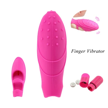 Unisex Mini Finger Vibrator G-spot Massager Waterproof Finger Clit Vibrator Dancing Finger Shoe Clitoral Simulator Sex Toys 2