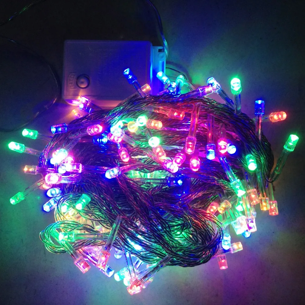 4W Multi color Christmas Lighting Decoration 100pcs Bulbs Holiday LED