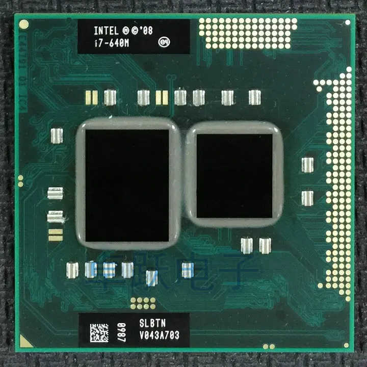 Процессор Intel core I7 640m I7-640m i7 640M двухъядерный 2 8 ГГц L3 4M 2800 МГц процессор работает на