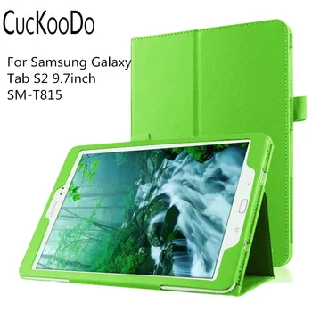 

CucKooDo 100Pcs/lot For Samsung Galaxy Tab S2 9.7,Slim Folding Cover Case for Samsung Galaxy Tab S2 9.7 (SM-T815) 2015 Version