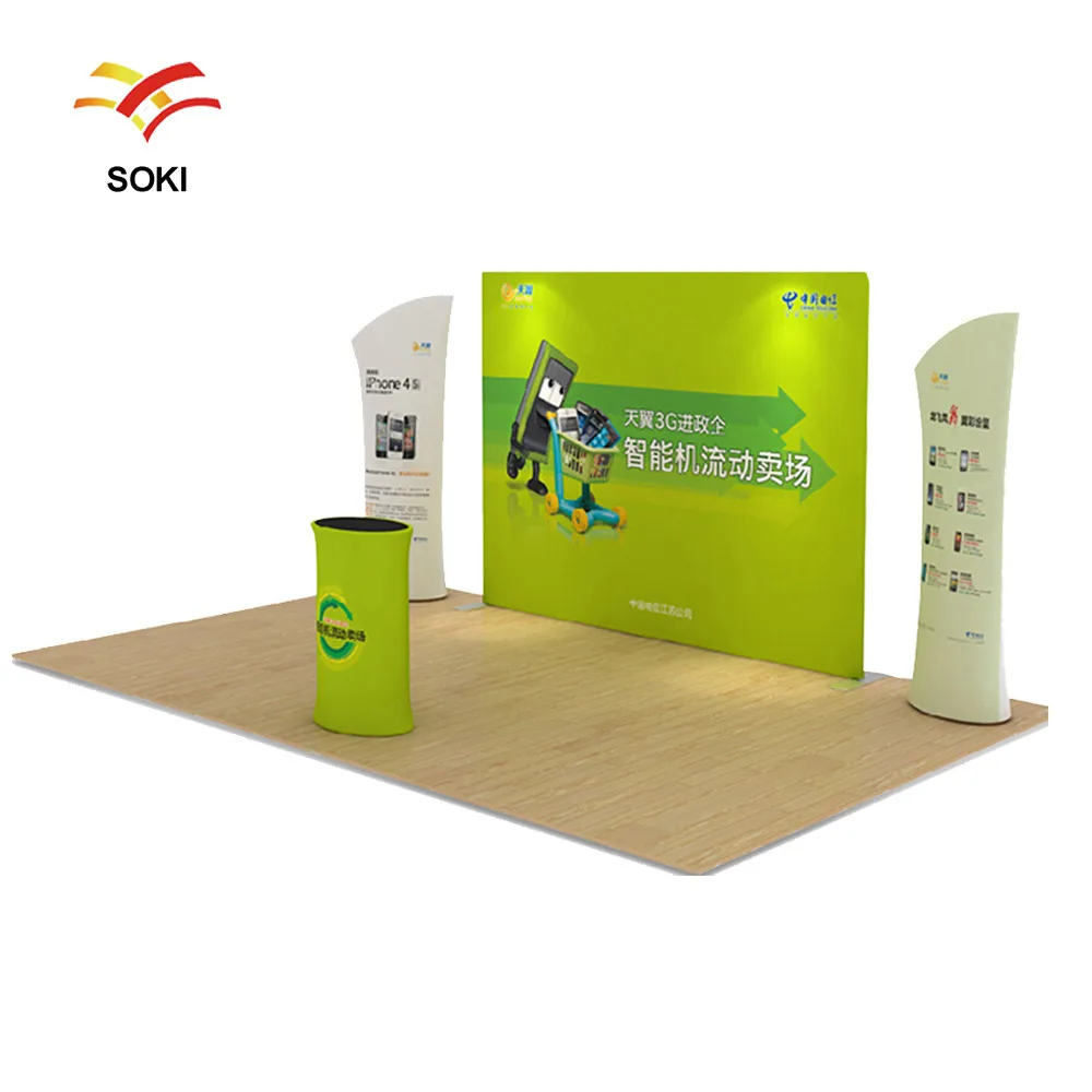 2x2m OEM Size Straight Exhibition Booth Pop Up Display ...
