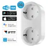 Prise de courant intelligente WiFi EU 16A, 2 en 1, avec moniteur d'énergie, application de contrôle, fonctionne avec Google Home, Mini Alexa, IFTTT ► Photo 1/6