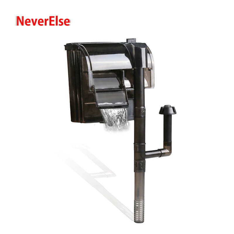 Serbatoio Di Pesce Hang-On Back Power Filter Pump Waterfall Surface Protein Oil Skimmer 2W/5W/8W Filtrazione Dell'Acqua Dell'Acquario A Parete