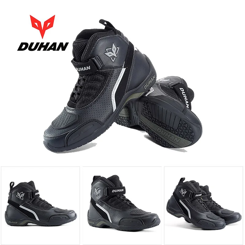 2020 Winter New Knight Protection DUHAN Motorcycle riding Boots Shoe Off-road Motorbike Shoes Racing boot Anti-fall Breathable | Автомобили