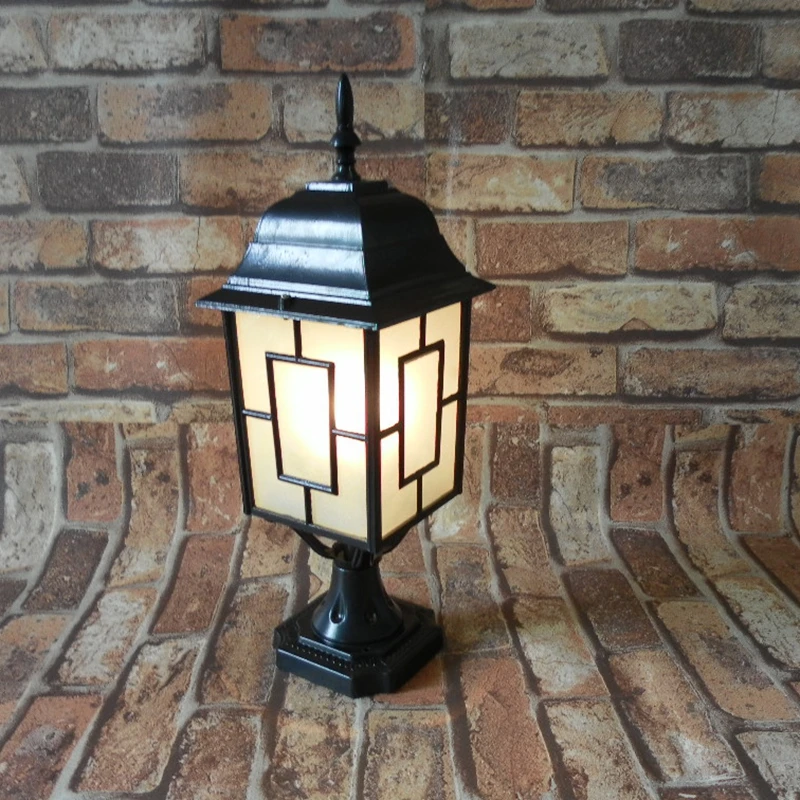 Outdoor small column courtyard wall lamp post villa exterior wall lamp