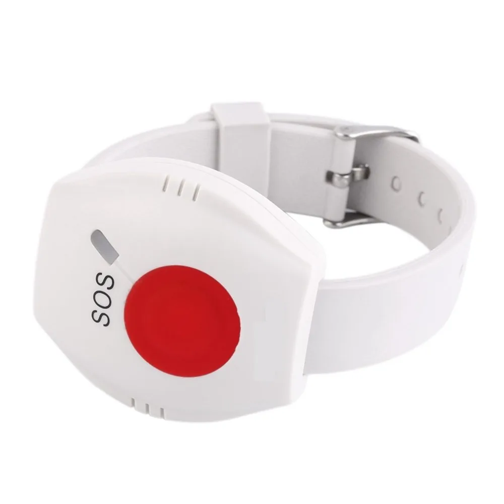 

433 Mhz SOS Smart Alert Watch SOS Alarm Wristband Key Remote Control Contact Sensor For Elderly Home Retire Center and Hospital
