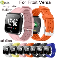 Colorful Bracelet Watch Band For Fitbit Versa Watches Strap soft silicone WatchBands Replacement Smart Wristband Factory Price 8 choices xiaomi bracelet anti loss waterproof replacement band watchbands colorful personality wristband a65 hay5