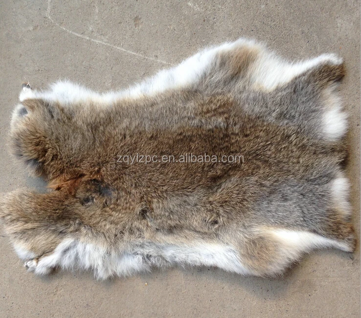 Китай цена окрашенные реальный мех кролика кожи/загорелый мех кролика шкуры