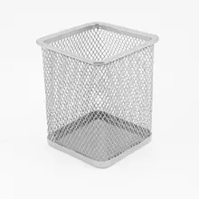 Sosw-мода серебристо-серый металлическая сетка прямоугольной формы карандашом держатель Контейнер