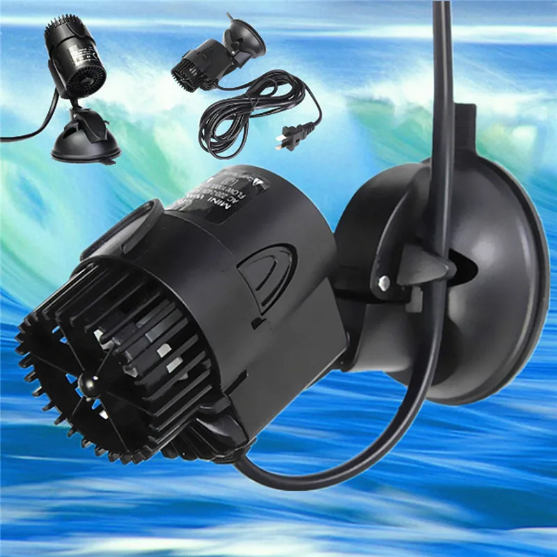 3W Aquarium Wave Maker Pump For Nano Coral Reef Marine Fish Tank Water