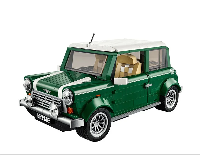 

Lepin Building Blocks Compatible 10242 technic 1108pcs Mini Cooper car-styling Building Bricks toy Bus Model 21001