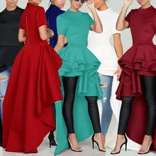 Женские вечерние платья с круглым вырезом и коротким рукавом, Каскадное платье с рюшами, женское платье