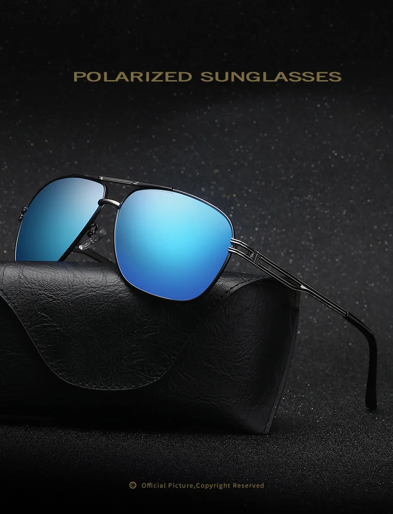 WESHION овальные очки Для мужчин Polarized Pilot Винтаж бренд ретро оттенки классический вождения солнцезащитные очки 2018 UV400 Zonnebril Mannen