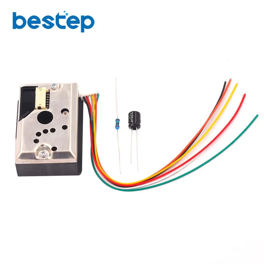 

GP2Y1014AU Compact Optical Dust Sensor Smoke Particle Sensor With Cable Instead of GP2Y1010AU0F