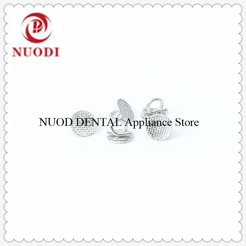 

Small double-winged tongue lingual buttons/Traction hook-round Lingual Bottons mesh Bondable
