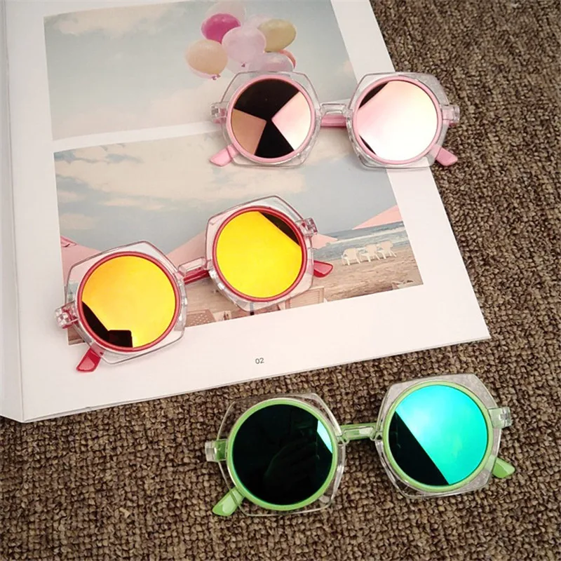 

Retro Vintage Kids Oversized Sunglass UV400 Brand Designer 2019 Children's Mirror Sun Glass Luxury Shades Baby Boy Girl Sunglass