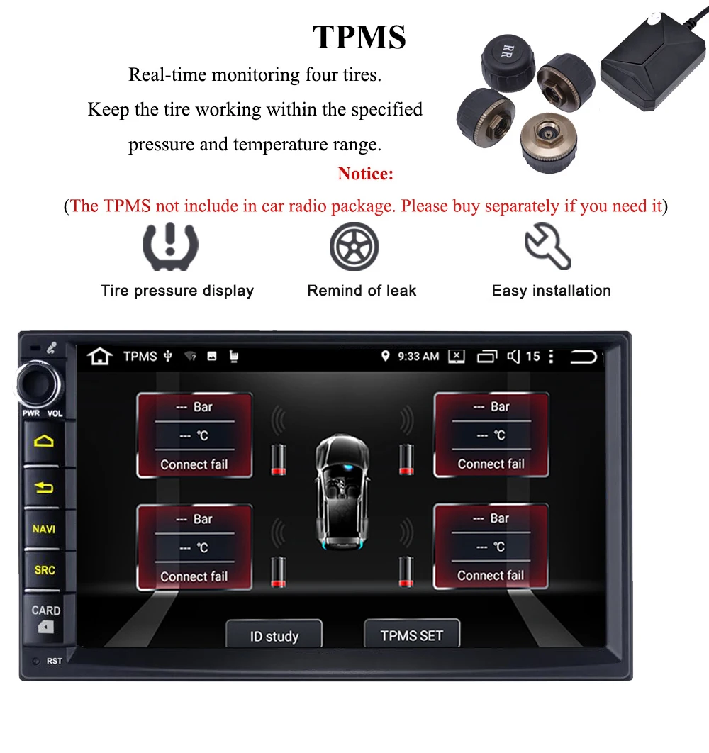 Excellent ARKRIGHT 7" Android 8.1 4GB 64GB Universal Car Radio Audio Stereo HD GPS Navigation Head Unit DVR OBD Multimedia Player DSP 4G 11