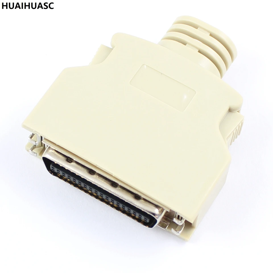 1Pcs SCSI 36 pin MDR mâle CN Solder Plug Connecteur Shell Kit Bouclier Pour Câble