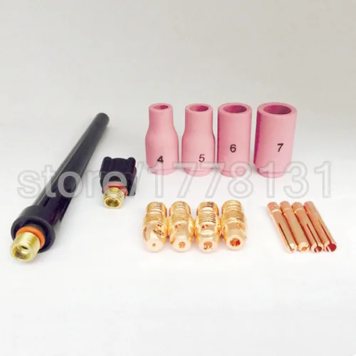 

Welding accessories TIG KIT Alumina Nozzles, Collet Bodies TIG Back Cap Fit TIG Torch WP PDA DB SR 9 20 25,14PK